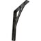 Ekena Millwork Galveston Wrought Iron Bracket, (Single center brace), Antiqued Silver 1 1/2"W x 7 1/2"D x 10"H BKTM01X07X10SGLASV - alternate 1